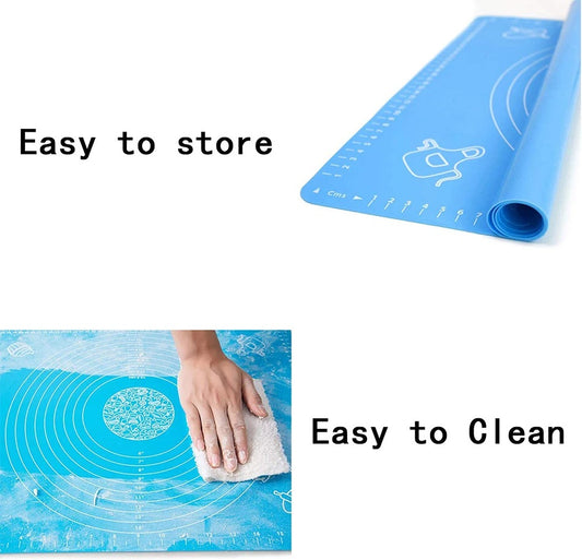Silicone Baking Roti Mat | Heat Resistant | Non‑Stick Dough Pad with Measurements | Random Color