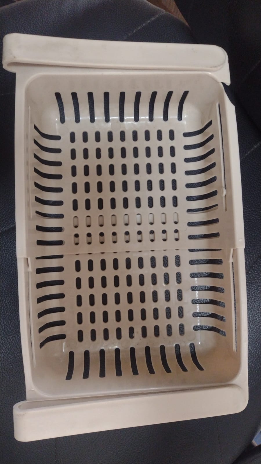 Adjustable Storage Basket For Fridge | Plastic Basket | Stretchable Food Organizer (1 Pc) (Random Color)