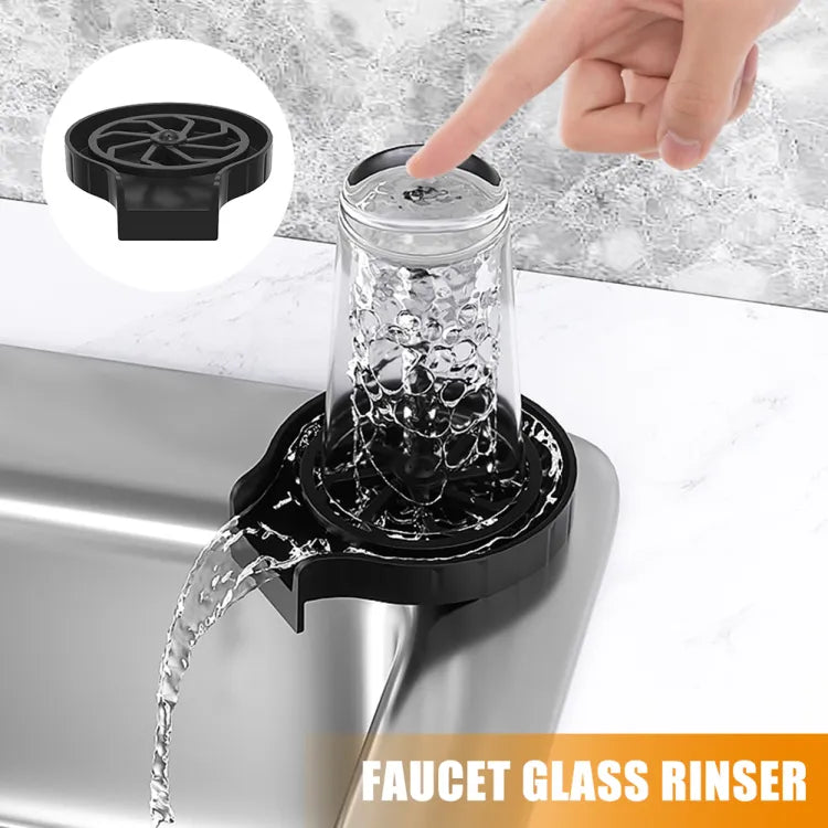 Glass washer - Glass washer for kitchen - Glass Rinser Cup Bottle Washer Cleaner for Kitchen Sinks, Kitchen Sink Accessories Attachment Stainless