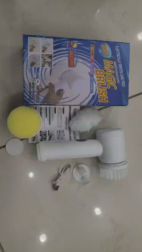 5-In-1 Handheld Electric Cleaning Brush - Household Accessory Designed For Surface Cleaning And Daily Maintenance Routine
